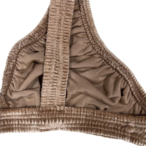 SKIMS Velvet Stretch Plunge Bra Sienna Small - Picture 8 of 12